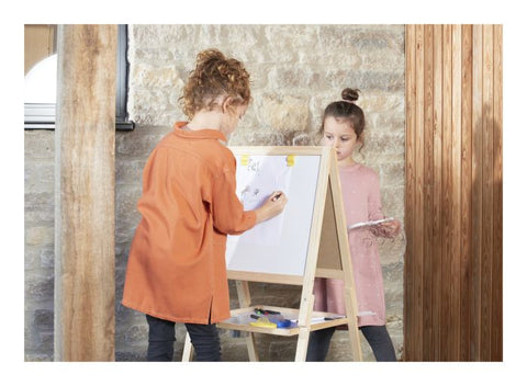 Wooden easel with a blackboard and whiteboard-Art Materials, Arts & Crafts, Blackboards, Classroom Resources, Early Arts & Crafts, Educational Classroom Materials, Educational Play, Primary Arts & Crafts-Learning SPACE