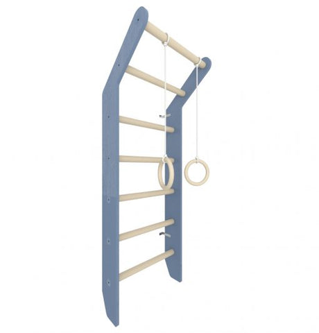 Wooden wall bars for Toddler-Baby Climbing Frame,Exercise,Gross Motor and Balance Skills,Sensory Climbing Equipment,Sensory Wall Panels & Accessories-Blue-01.013.02.010-Learning SPACE
