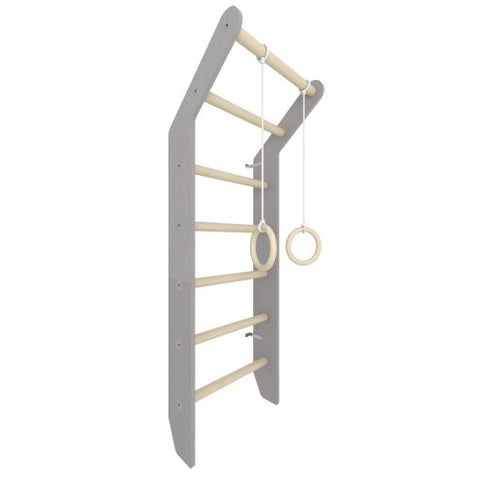 Wooden wall bars for Toddler-Baby Climbing Frame,Exercise,Gross Motor and Balance Skills,Sensory Climbing Equipment,Sensory Wall Panels & Accessories-Grey-01.013.17.004-Learning SPACE