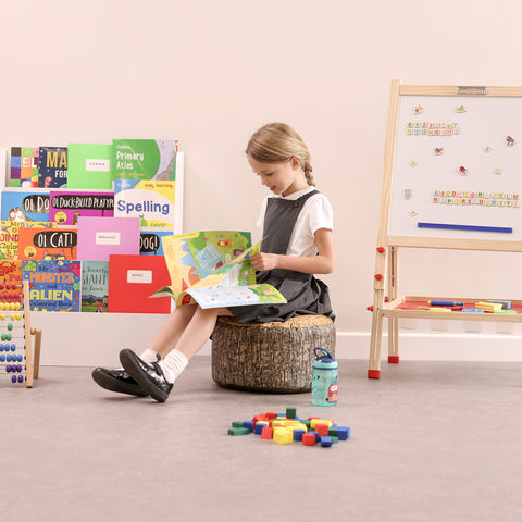 Woodland Tree Stump Stool Bean Bag Set (3 Pack)-Bean Bags,Bean Bags & Cushions,Dropship,Eden Learning Spaces,Forest School & Outdoor Garden Equipment,Nature Learning Environment,Nature Sensory Room,Nurture Room,Sensory Garden,Stock,Wellbeing Furniture-Learning SPACE