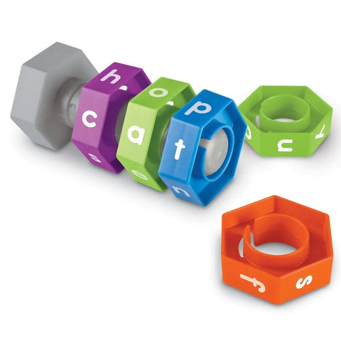 Word Construction - Nuts and Bolts-Engineering & Construction,Learn Alphabet & Phonics,Learning Resources,Literacy,Literacy Toys,Primary Literacy-Learning SPACE