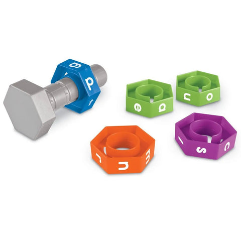 Word Construction - Nuts and Bolts-Engineering & Construction,Learn Alphabet & Phonics,Learning Resources,Literacy,Literacy Toys,Primary Literacy-Learning SPACE