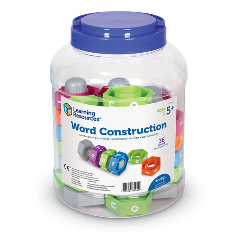 Word Construction - Nuts and Bolts-Engineering & Construction,Learn Alphabet & Phonics,Learning Resources,Literacy,Literacy Toys,Primary Literacy-Learning SPACE