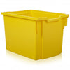 Yellow 30L Plastic Storage Box with Lid-Stock,Storage,Storage Bins & Baskets,Wellbeing Furniture-Learning SPACE