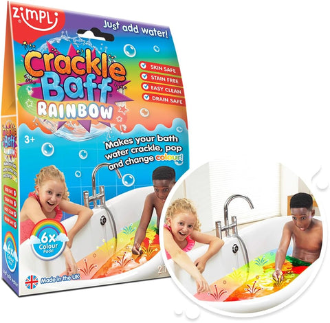 Zimpli Crackle Baff Rainbow-Bath Toys,Calming & Anxiety,Gifts For 3-5 Years Old,Gifts for 5-7 Years Old,Gifts for 8+,Messy Play,Sensory Seeking,Visual Sensory Toys,Water & Sand Toys,Zimpli Kids-Learning SPACE