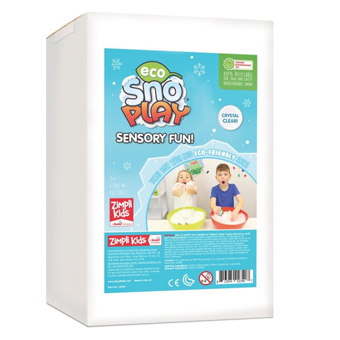 Zimpli Snow Play Sensory Fun Pack 1.2kg-Calming & Anxiety,Classroom Packs,Dinosaurs. Castles & Pirates,Eco Friendly,Fake Snow,Messy Play,Sensory Seeking,Zimpli Kids-Learning SPACE