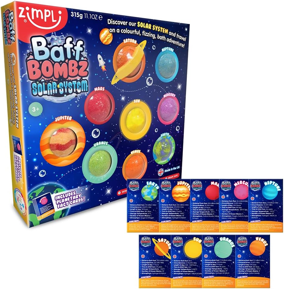 Zimpli Solar System Baff Bombz-Bath Toys,Water & Sand Toys,Zimpli Kids-Learning SPACE