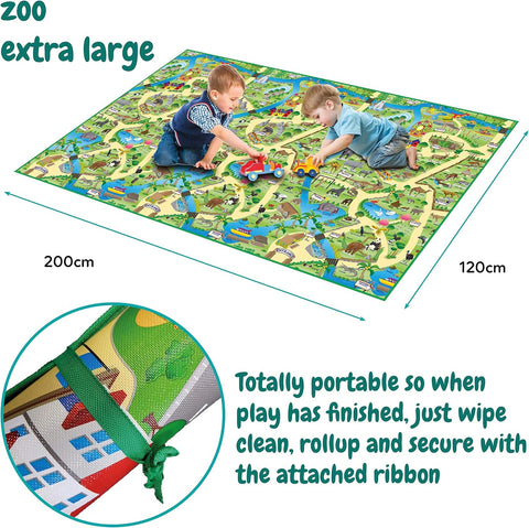 Zoo Park Play Mat (1M or 2M)-Dropship,EDUK8,Play Mats & Baby Gyms,Playmat,Playmats & Baby Gyms-Learning SPACE