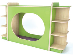 KubbyClass® Hideaway Double Play Nook & Bookcase-Furniture, Library Furniture, Nooks, Nooks dens & Reading Areas, Wellbeing Furniture, Willowbrook-Learning SPACE