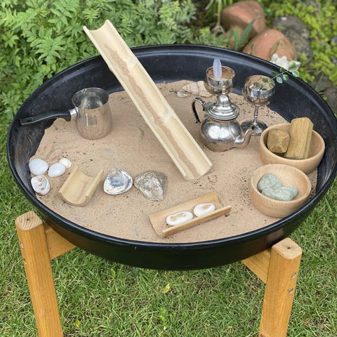 Half Bamboo Tubes (4Pk)-Cosy Direct,Cosy Outdoor,Imaginative Play,Natural,Nature,Outdoor Sand Pits,Sand,Water & Sand Toys,World & Nature-Learning SPACE