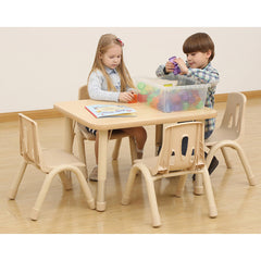 Elegant Height Adjustable Rectangular Table (4 or 6 Seats)-Learning SPACE