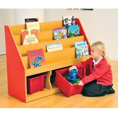 Milan Tiered Bookcases with 3 Coloured Trays-Learning SPACE