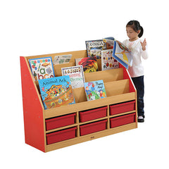 Milan Tiered Bookcases with 6 Coloured Trays-Learning SPACE