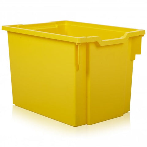 Gratnells Yellow 30L Plastic Storage Box with Lid-Stock, Storage, Storage Bins & Baskets, Wellbeing Furniture-Learning SPACE