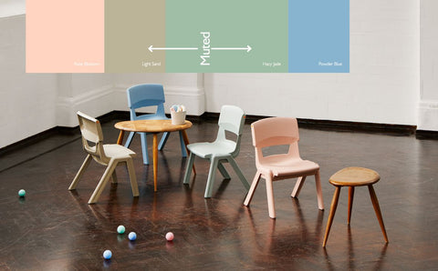 Postura+ One Piece Chair (Ages 3-4)-Classroom Chairs, Seating, Toddler Seating, Wellbeing Furniture-Learning SPACE