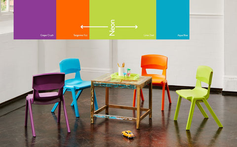 Postura+ One Piece Chair (Ages 3-4)-Classroom Chairs, Seating, Toddler Seating, Wellbeing Furniture-Learning SPACE