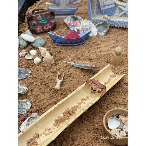 Half Bamboo Tubes (4Pk)-Cosy Direct,Cosy Outdoor,Imaginative Play,Natural,Nature,Outdoor Sand Pits,Sand,Water & Sand Toys,World & Nature-Learning SPACE